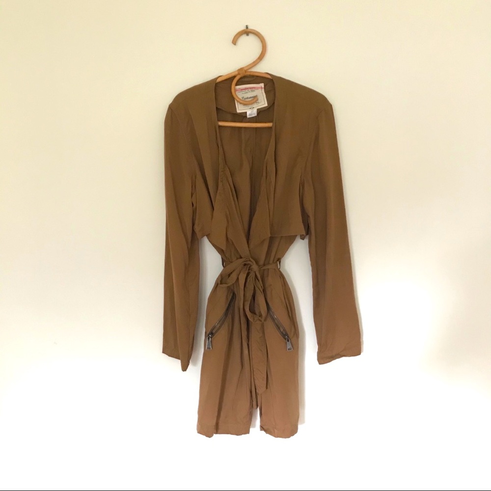 Lightweight Caramel Duster Jacket - image 1